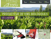 Tablet Screenshot of chateau-les-eydins.com